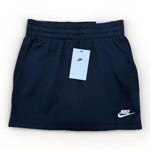Nike Girls' Sportswear Club French Terry Athletic Skirt size M Black